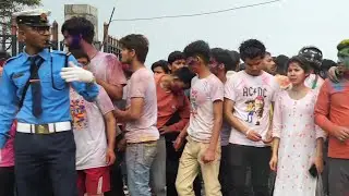 बालेनको सहरमा रंगिन होली | Colourful Balen City 2024 street Video