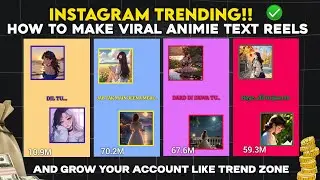 How To Make Viral Anime Instagram Lyrics Reels Editing Tutorial | Instagram Trending Reels Editing