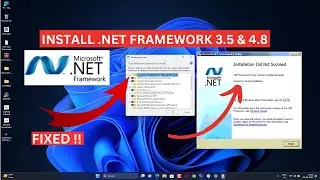 How To Fix And Install .NET FRAMEWORK 3.5 & 4.8 (includes .NET 2.0 and 3.0) On Windows 11