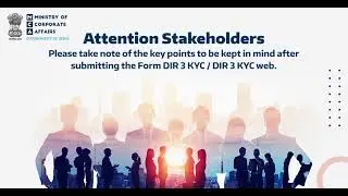 How to file Form DIR 3 KYC / DIR 3 KYC web 