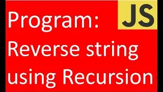 Reverse string using recursion