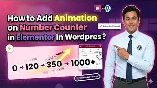 How to Add Animation on Number Counter in Elementor in Wordpress?
