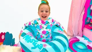 Nastya y reglas de seguridad en la piscina y otras historias para niños.