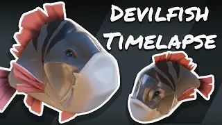 SOT Devilfish creation - Start to finish - Timelapse - Fan Art