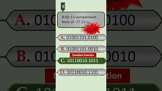Binary MCQ #shorts #computerscience #ugcnet #gateexam