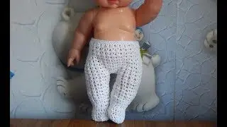 Crochet doll clothes. Tights.