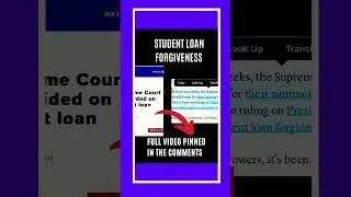 LATEST on STUDENT LOAN FORGIVENESS DEBT