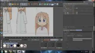 Anime hair modelling (Hakase from Nichijou) [Cinema 4D]