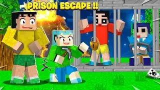 Shinchan Got Trapped In Prison With His Friends 😱 | Shinchan Minecraft Prison Escape | Funny Game 😂