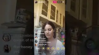 Lana Del Rey reads "what happened when i left you" on live 9-3-19