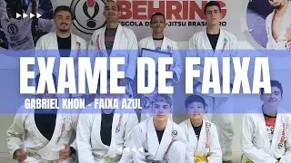 Exame de faixa azul - Gabriel Khon