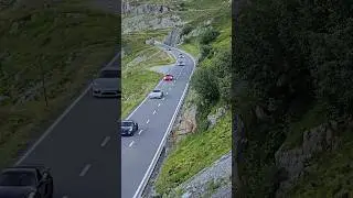 Supercar Traffic in the Swiss Alps #short #shorts #youtubeshorts