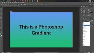 How to create gradient in Adobe Photoshop CC 2018