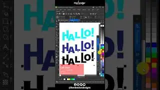 Overprint color text effect in Corel Draw 