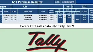 How to Import Excel’s GST sales data into Tally ERP 9 1