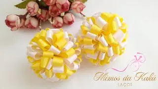 Pompom de Fita na Xuxa -Diy Ribbon Bow-Kaká Magalhães