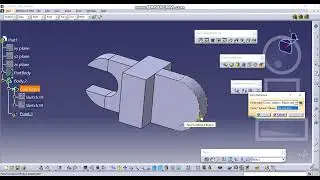 SOLID COMBINE TOOL EXAMPLE | PART DESIGN | CATIA V5