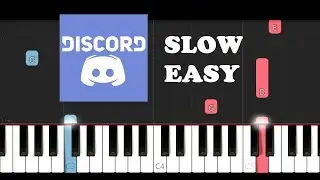 Discord Server Ringtone (SLOW EASY PIANO TUTORIAL)
