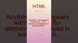 HTML bold text 🔥 / CS Coding Hub 