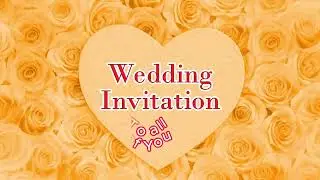weddding invitation create by capcut PRO