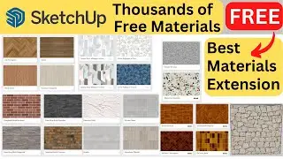 How to Add Materials in Sketchup | Best Extension for Classic Materials | Free Plugin