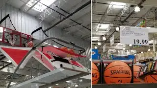Costco MD SPORTS 2 player Arcade Basketball Game $149 - Spalding Silver Series Basketball $19