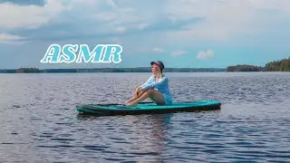 ASMR SUOMI SUP-LAUDALLA 🏄‍♀️ Ääniä & tracing järven aalloilla 🌊