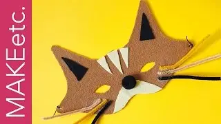 How to Make a Felt Cat Mask for Halloween - Easy Craft Tutorial for Kids
