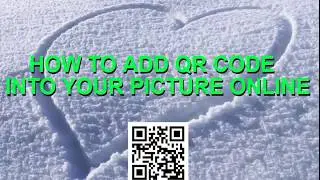 How to add QR code into picture online