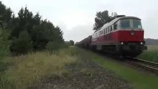 Was gibt es Schöneres? 232 105 bei der Ausfahrt aus Horka