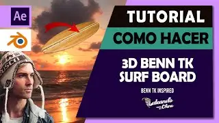 🔥Efecto  en 3D  en blender y after effects como BENN TK- PARTE  1😎