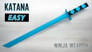 How to make a KATANA out of paper. Easy paper katana origami