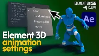 Element 3D: How to Stop Animation Loops