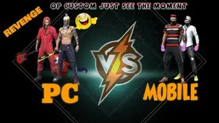 Revenge Match On Free Fire PC VS MOBILE player OP gameplay And Ultra Emote Show Down Man🤣🤣