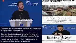 Either Nukes or Alliance’ – Zelensky Raises Specter of Ukraine Becoming Nuclear Again
