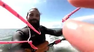 Kite water re-lunch and backstalling