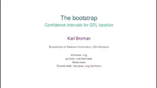 Bootstrap confidence intervals for QTL location