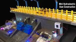 How to Make an Electric Current from Mini Hydropower-Building a Miniature Version of Hydropower#diy