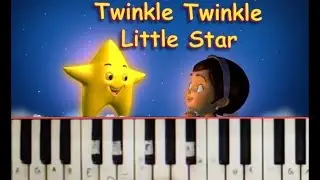 How to play Twinkle twinkle little star in piano tutorial.