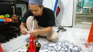 TUTORIAL COMBO MESIN CIRCLE CUTTER, LAMINASI, DAN PRESS PIN