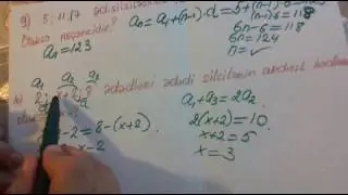 Ededi Silsile(davami) test toplusu misal helli