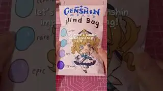 making a genshin impact blind bag🩵