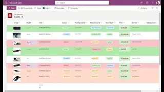 Microsoft Lists: Using formatting and conditional rules