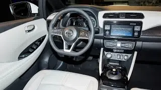 Обзор ТОПовой комплектации Nissan Leaf ZE1 c Кожаным салоном.
