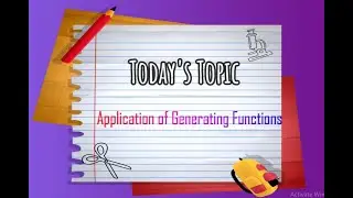 Use of generating function to derive distribution of linear combination of iid R.V's || IFOA || IAI