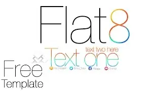 Flat 8| An iOS 8 inspired *Free channel Template*[.PSD]