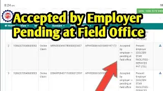 PF Transfer Accepted by Employer Pending at Field Office | PF Transfer Pending Problem | PF Transfer