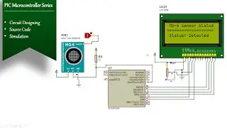 MQ6 Sensor Interfacing with PIC16F628A | Simulation |Propane, Iso-Butane,LPG & LNG