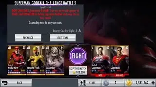 Injustice iOS Godfall Superman Challenge III Boss Fight