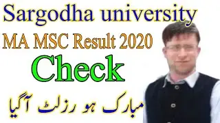 SU announces MA MSC result 2020. sirgodha university result 2021. Ma MSC su result. how to check su